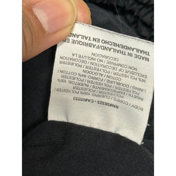 VTG Jordan Black Track Pants Mens Medium Nylon Warm Up Athletic Sportswear - Picture 4 of 6